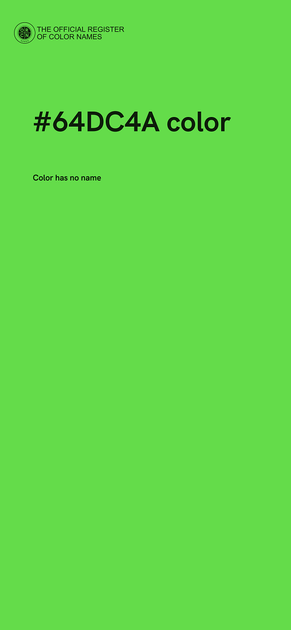 #64DC4A color image