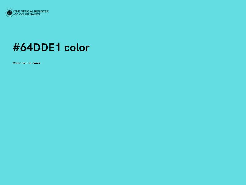 #64DDE1 color image