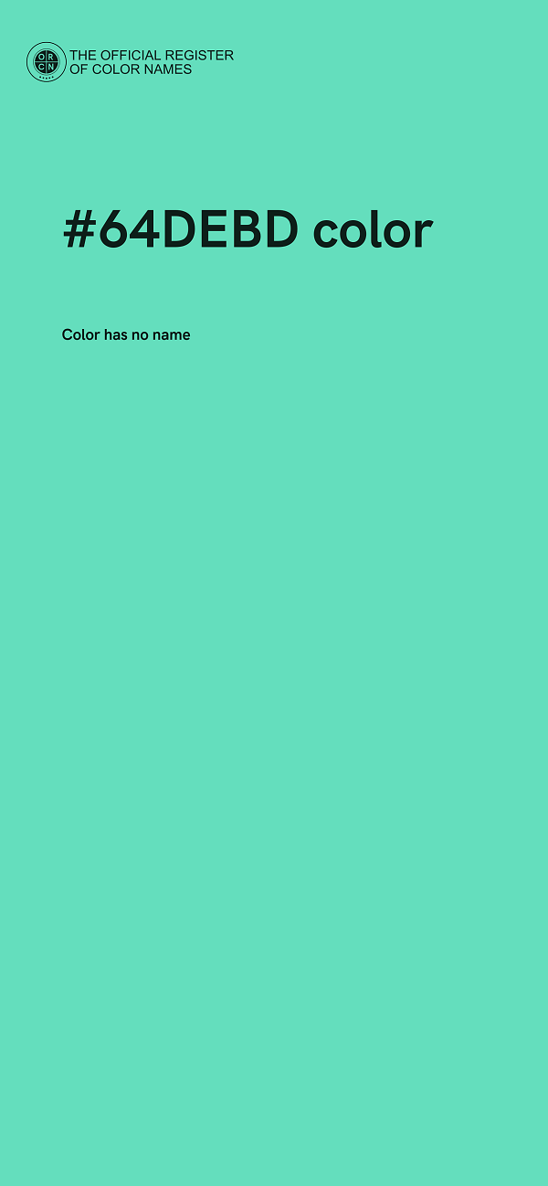 #64DEBD color image
