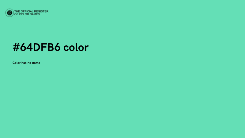 #64DFB6 color image