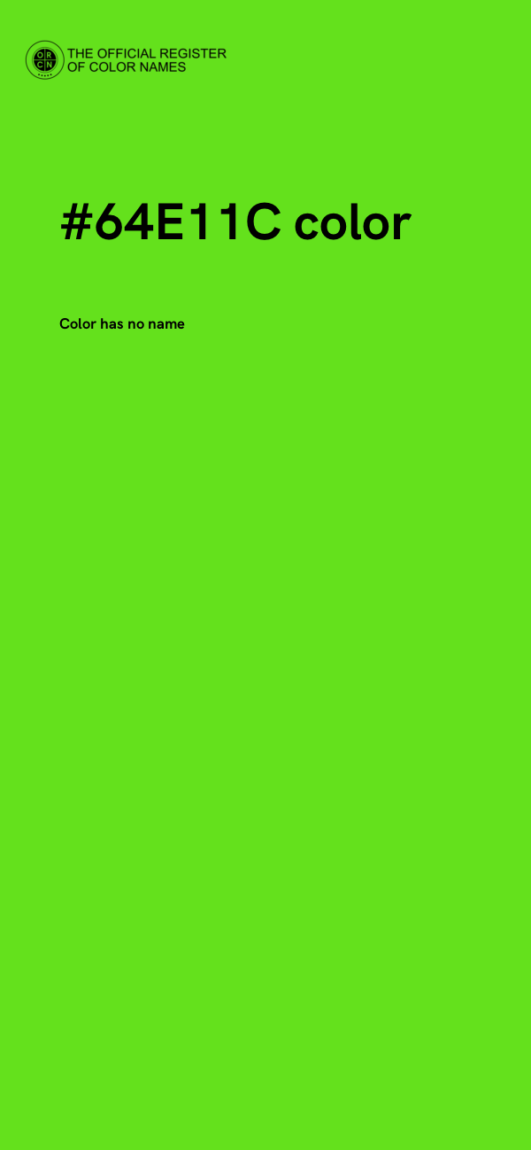 #64E11C color image