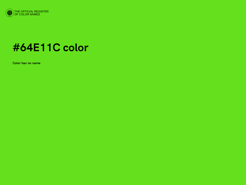 #64E11C color image