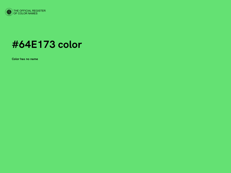 #64E173 color image