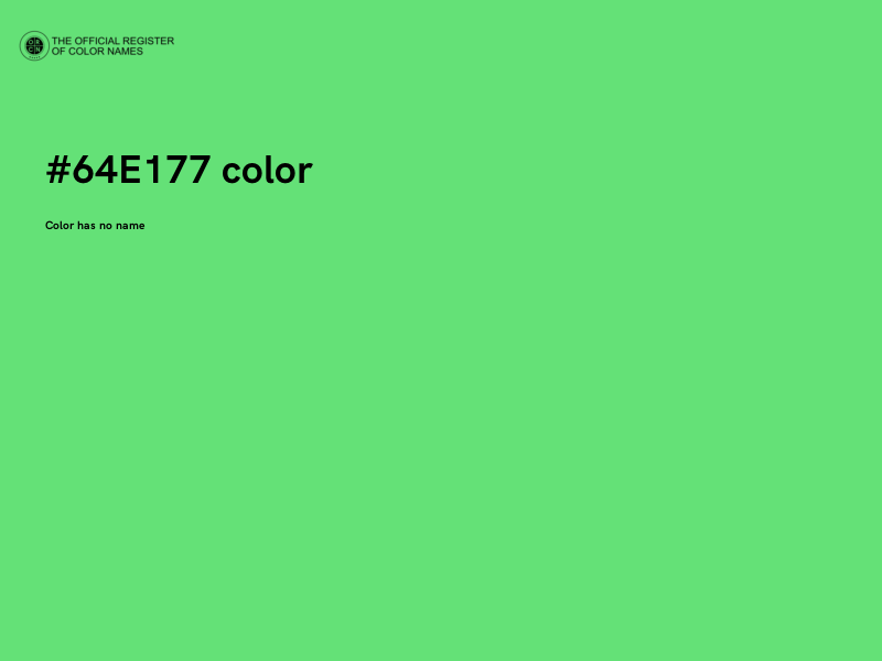 #64E177 color image