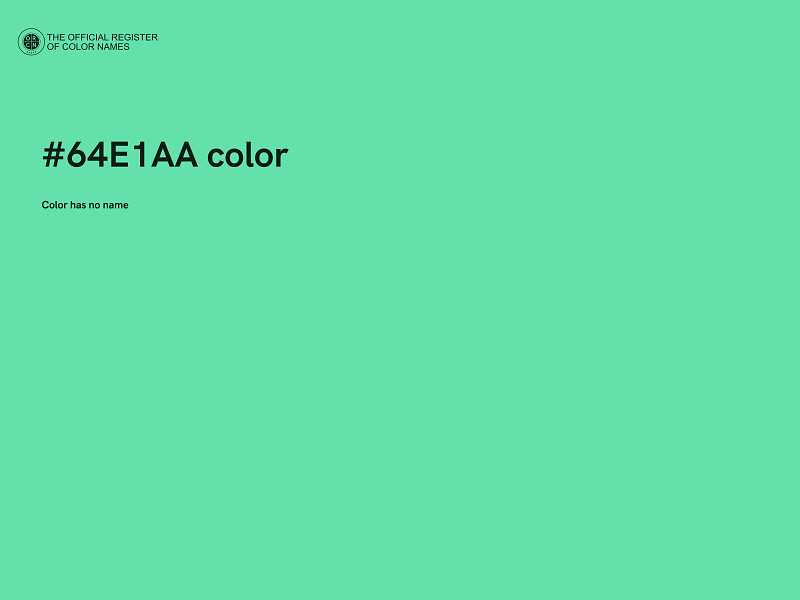 #64E1AA color image