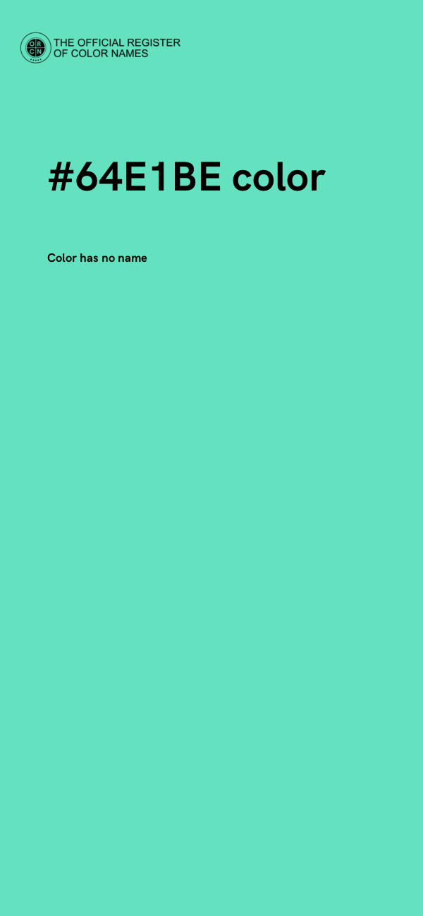 #64E1BE color image