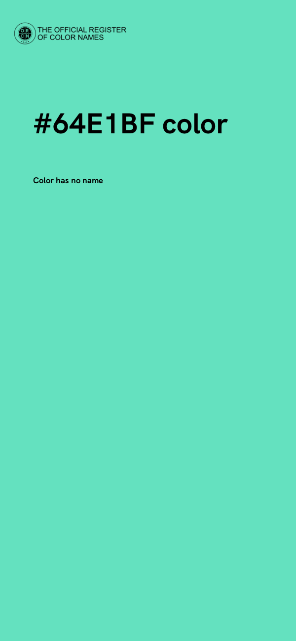 #64E1BF color image
