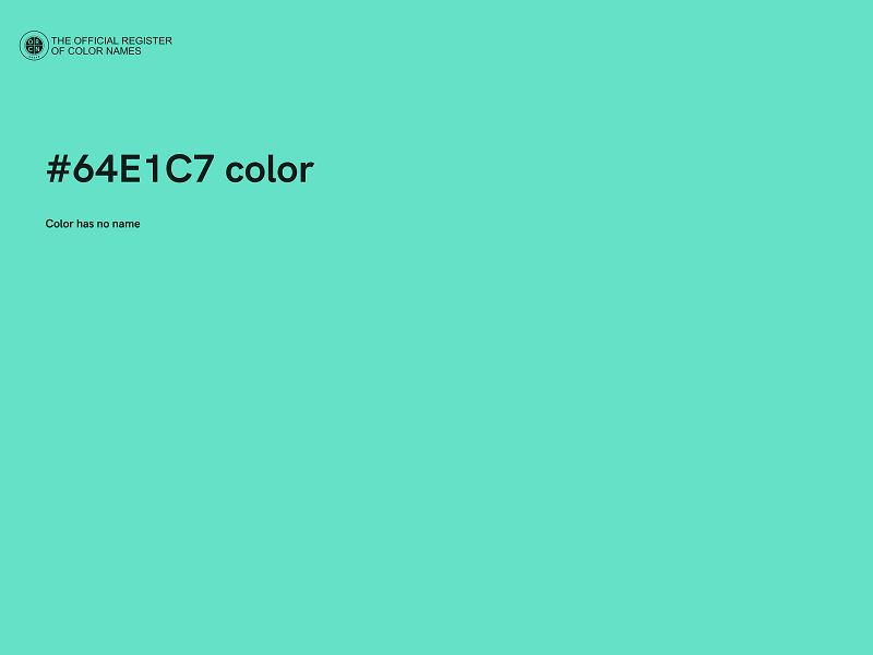 #64E1C7 color image