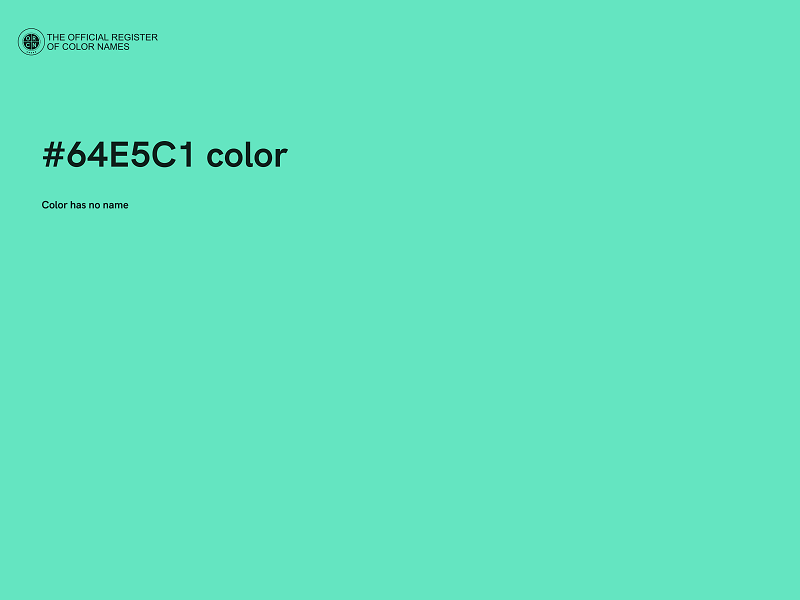 #64E5C1 color image