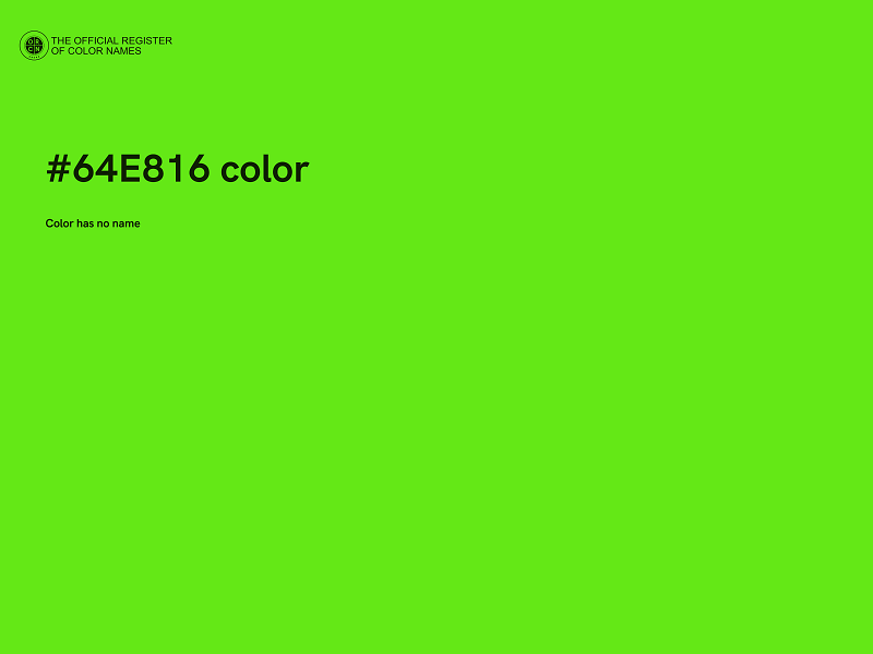 #64E816 color image