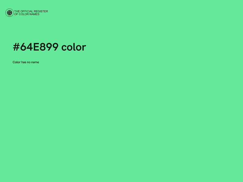 #64E899 color image