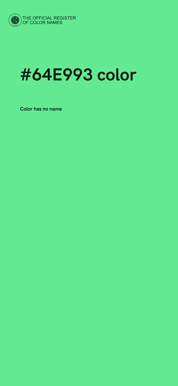 #64E993 color image