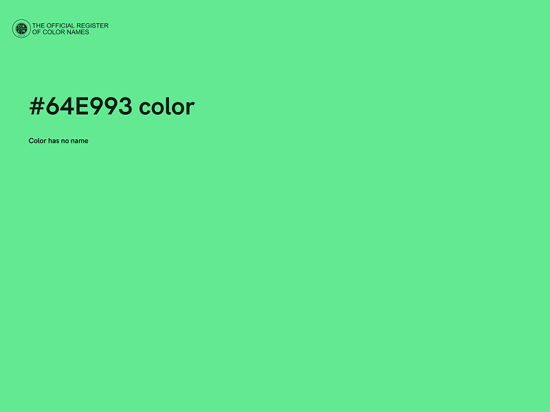 #64E993 color image
