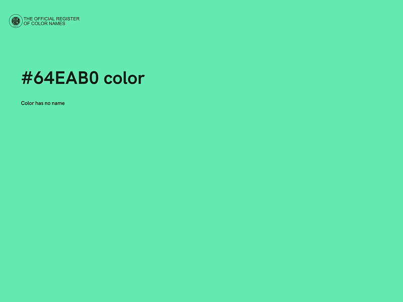 #64EAB0 color image