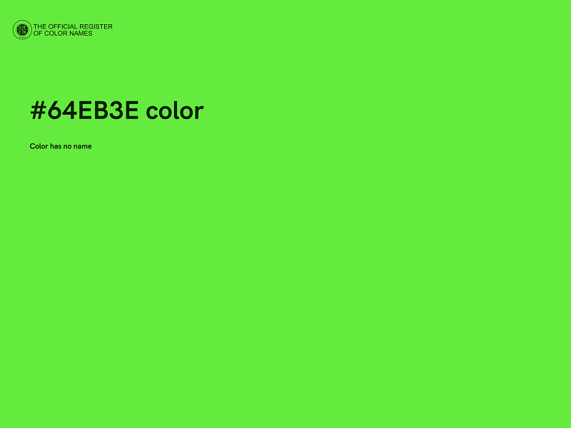 #64EB3E color image