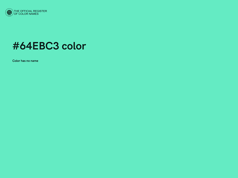 #64EBC3 color image