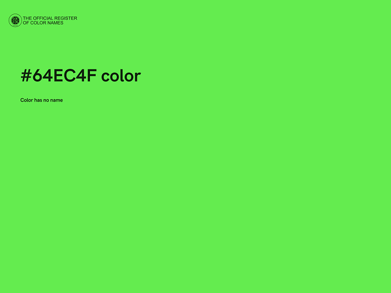 #64EC4F color image