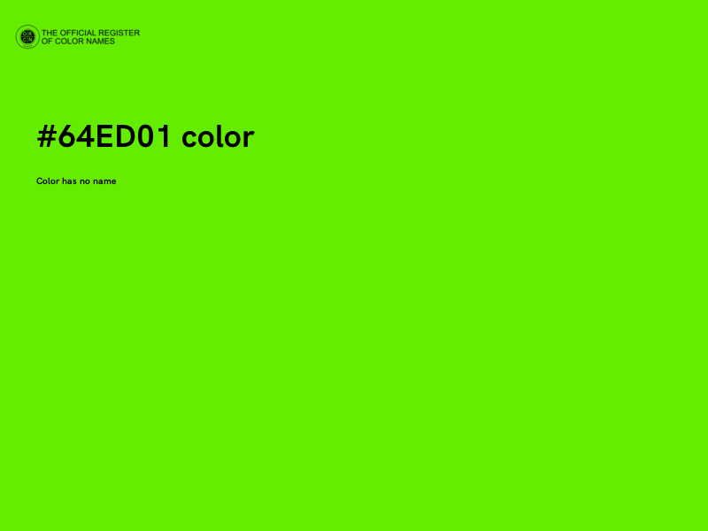 #64ED01 color image