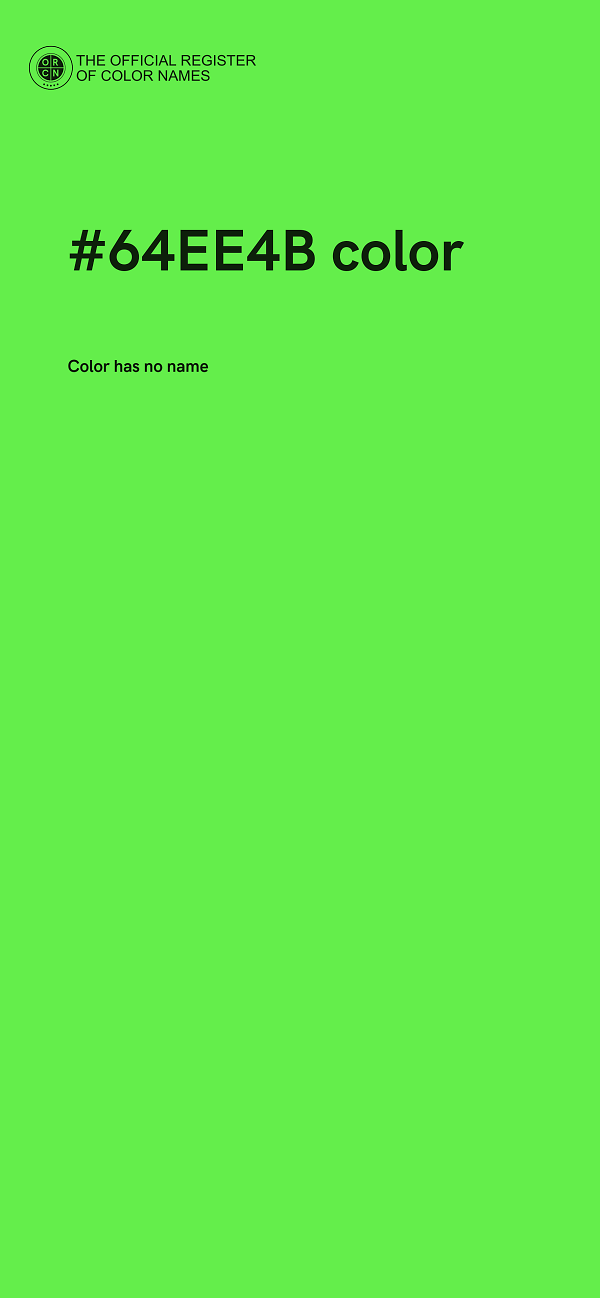 #64EE4B color image