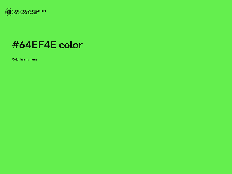 #64EF4E color image