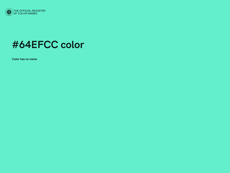 #64EFCC color image