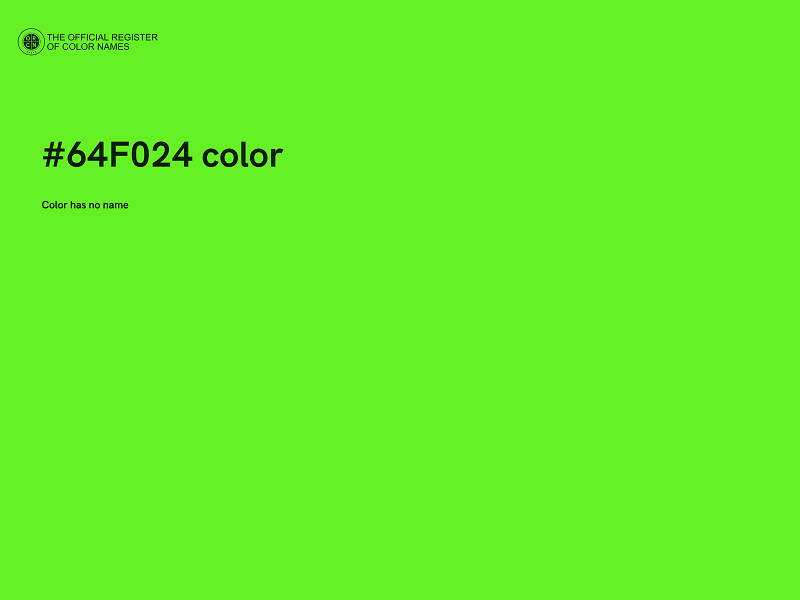 #64F024 color image