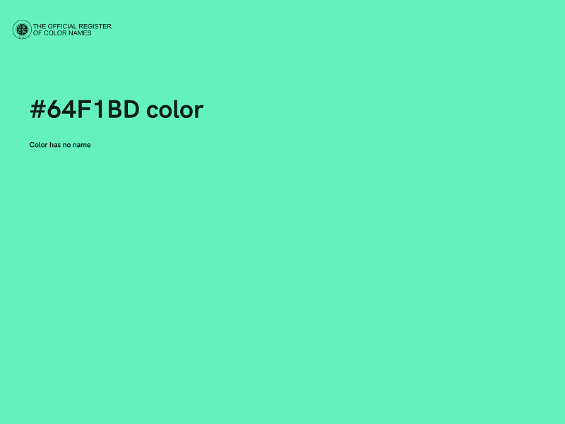 #64F1BD color image