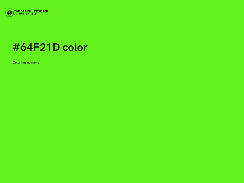 #64F21D color image
