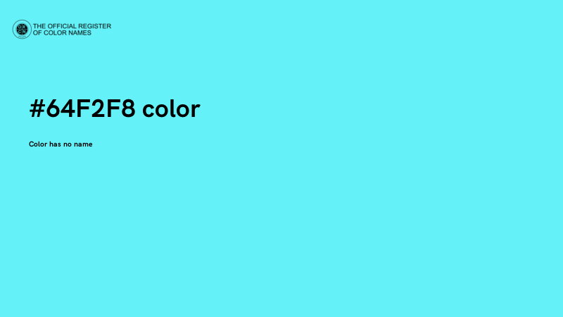 #64F2F8 color image