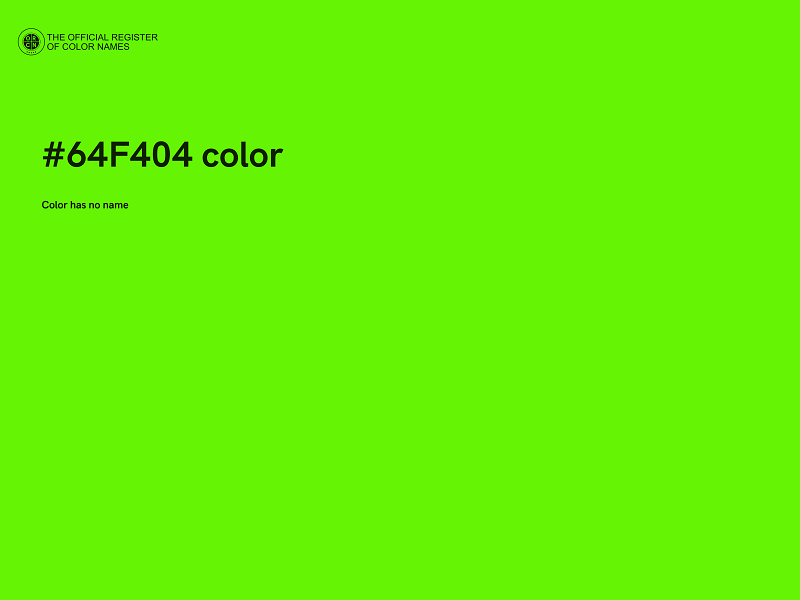 #64F404 color image