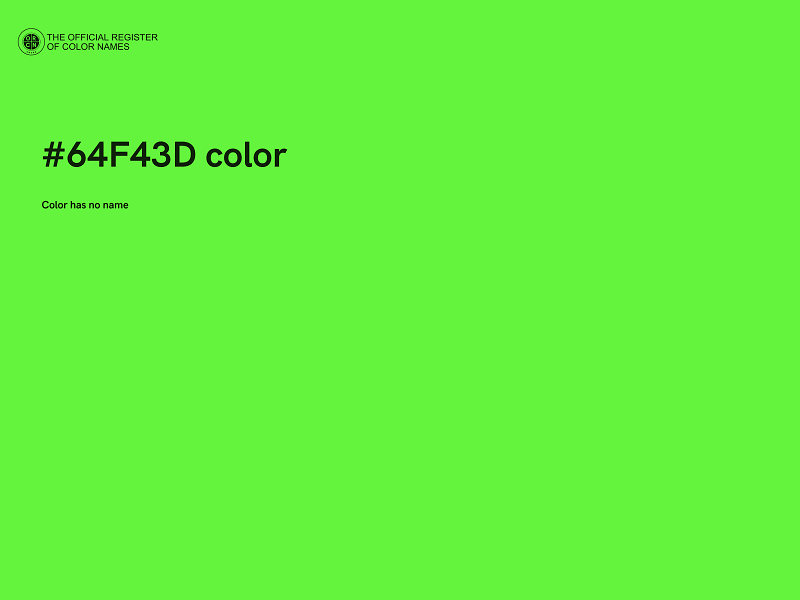 #64F43D color image