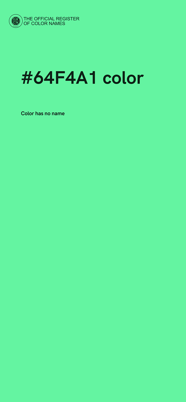 #64F4A1 color image