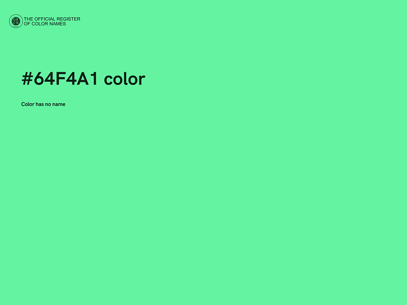 #64F4A1 color image