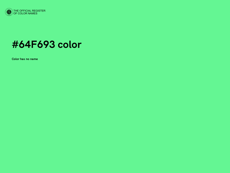 #64F693 color image