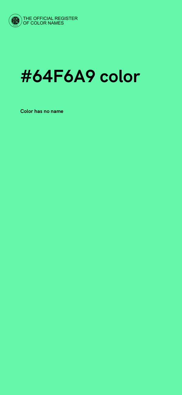 #64F6A9 color image