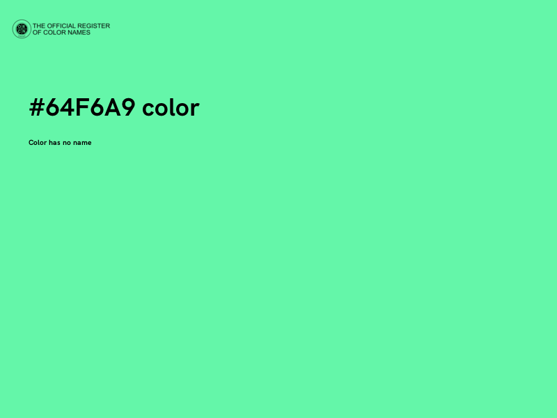 #64F6A9 color image