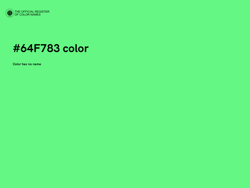 #64F783 color image