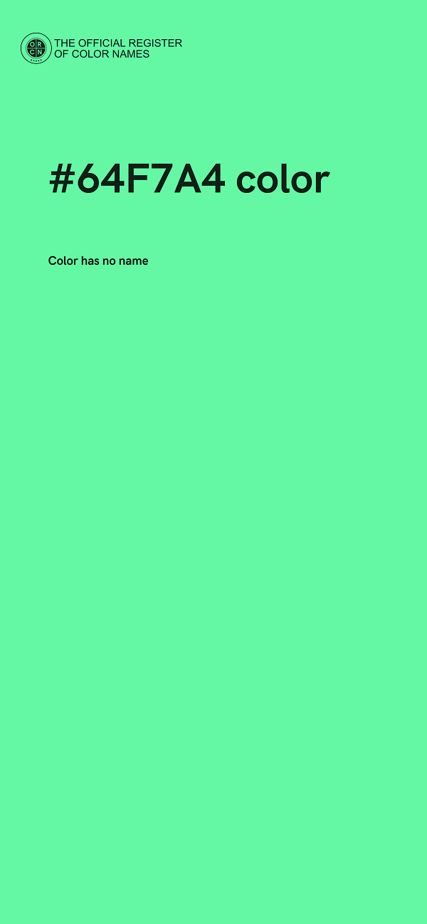 #64F7A4 color image