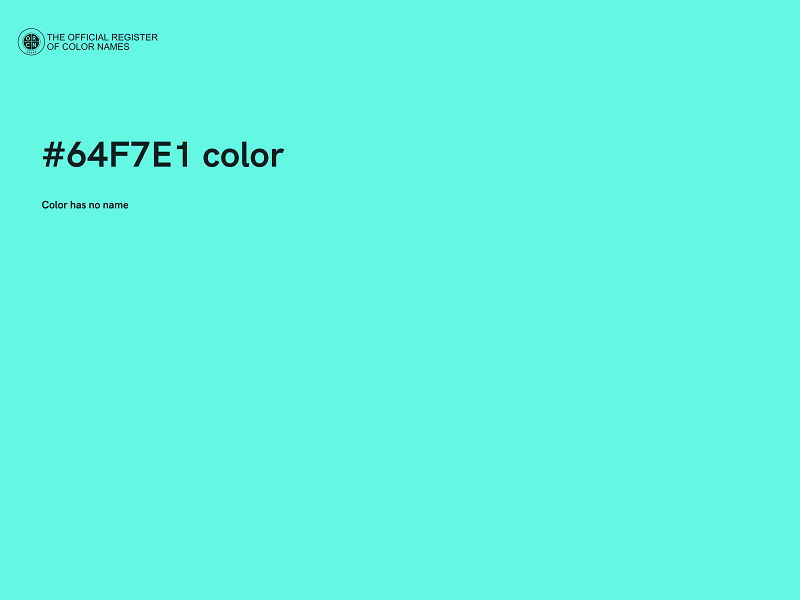 #64F7E1 color image