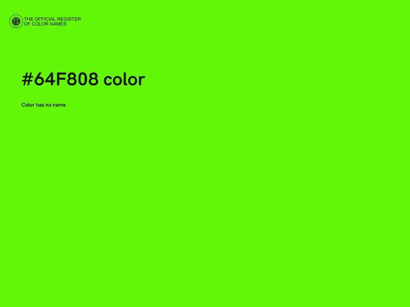 #64F808 color image