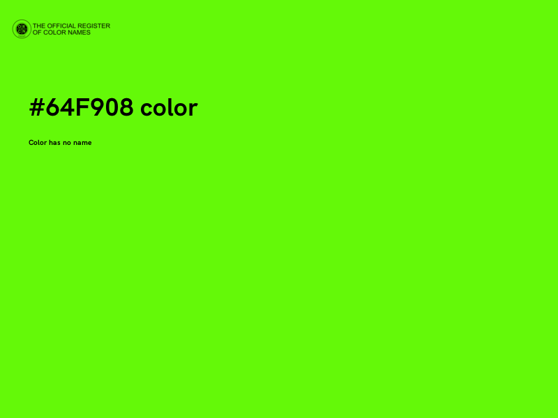 #64F908 color image