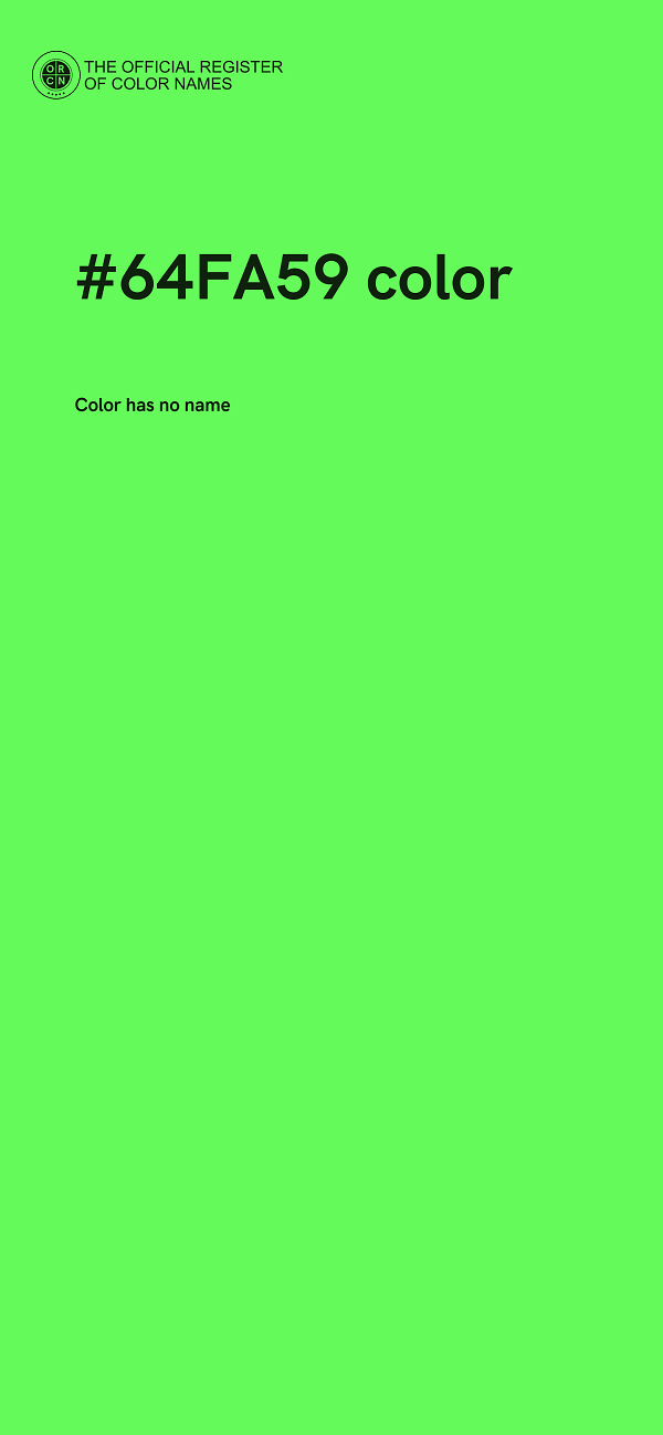 #64FA59 color image