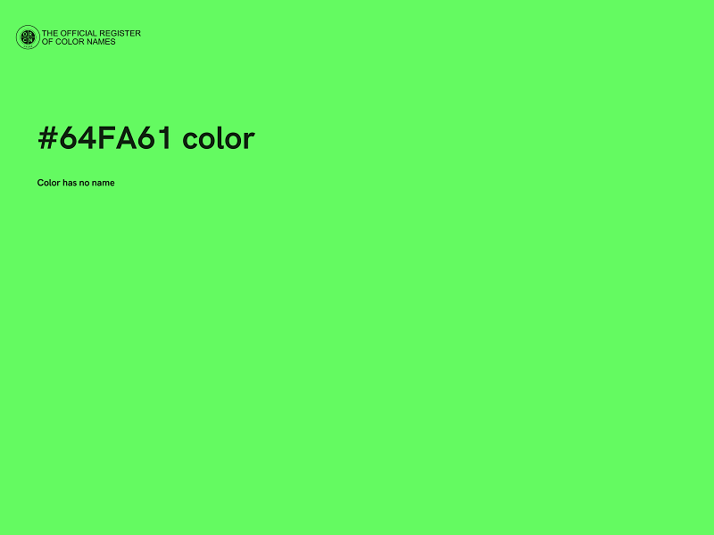 #64FA61 color image