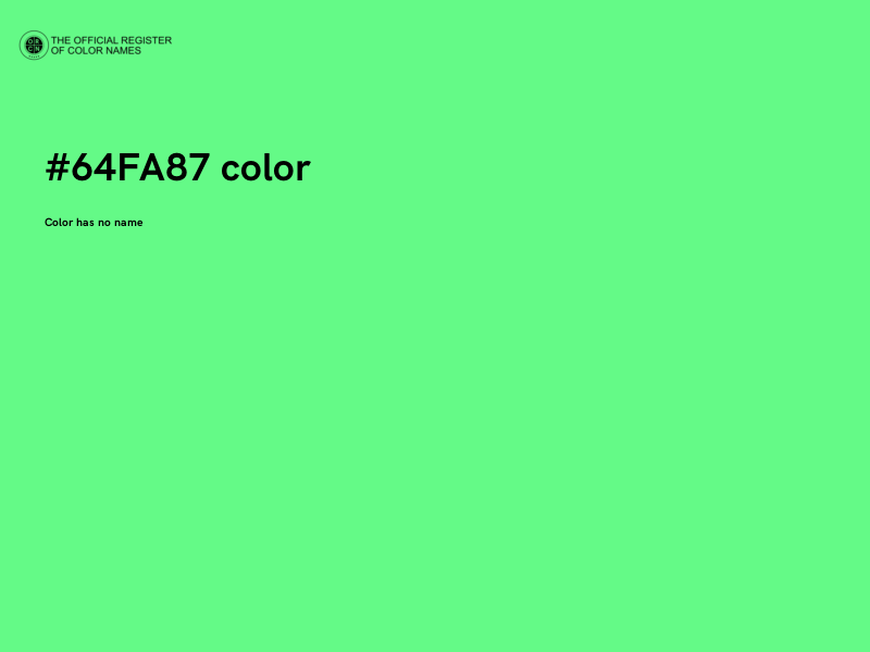 #64FA87 color image