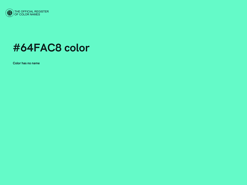 #64FAC8 color image