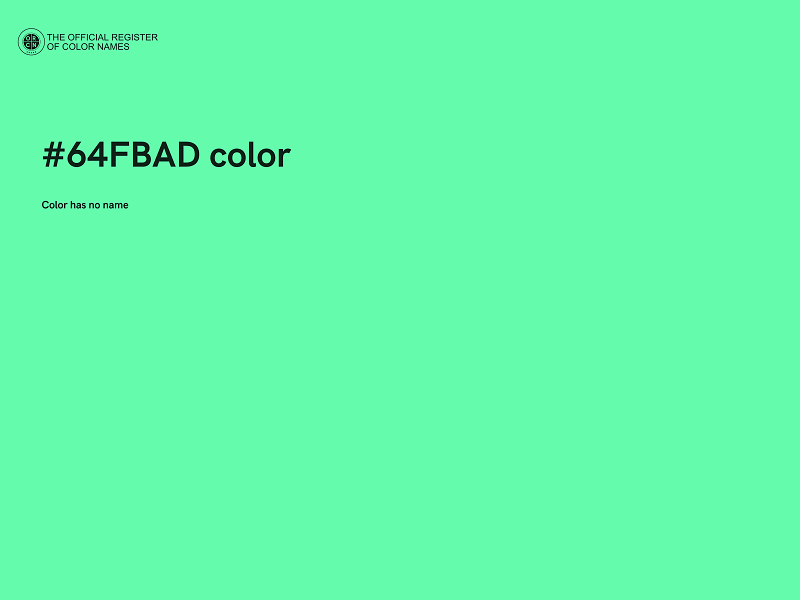 #64FBAD color image