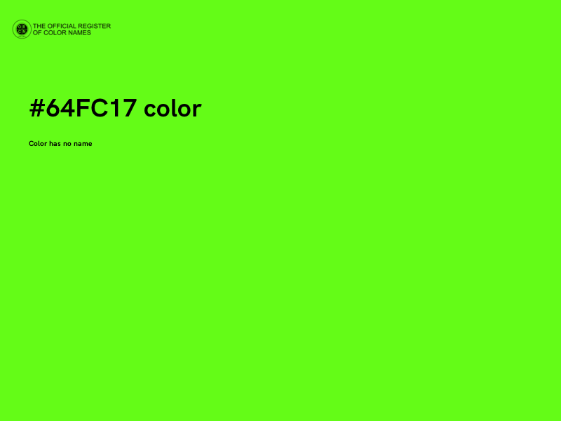 #64FC17 color image