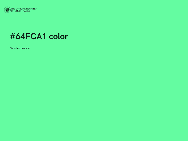 #64FCA1 color image