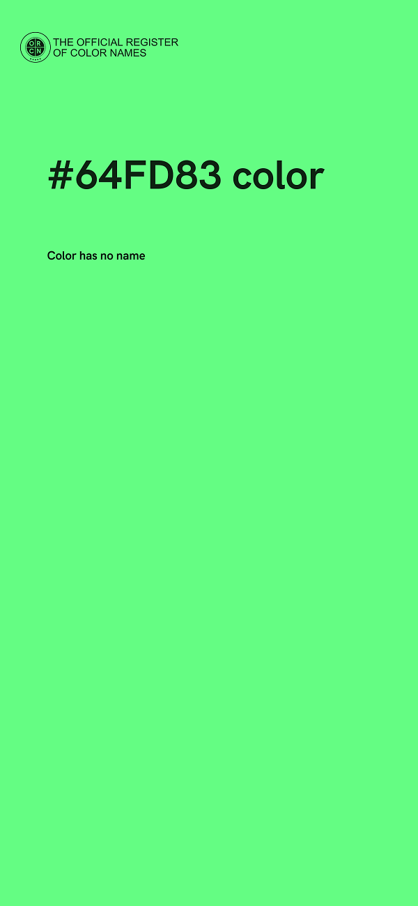 #64FD83 color image