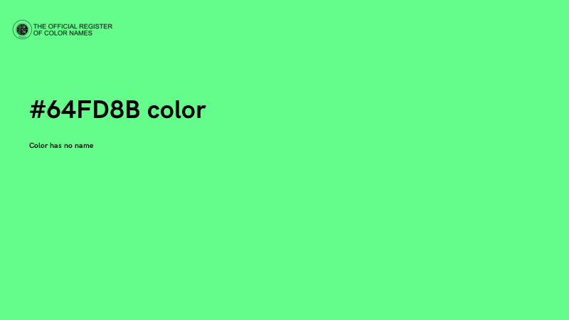 #64FD8B color image